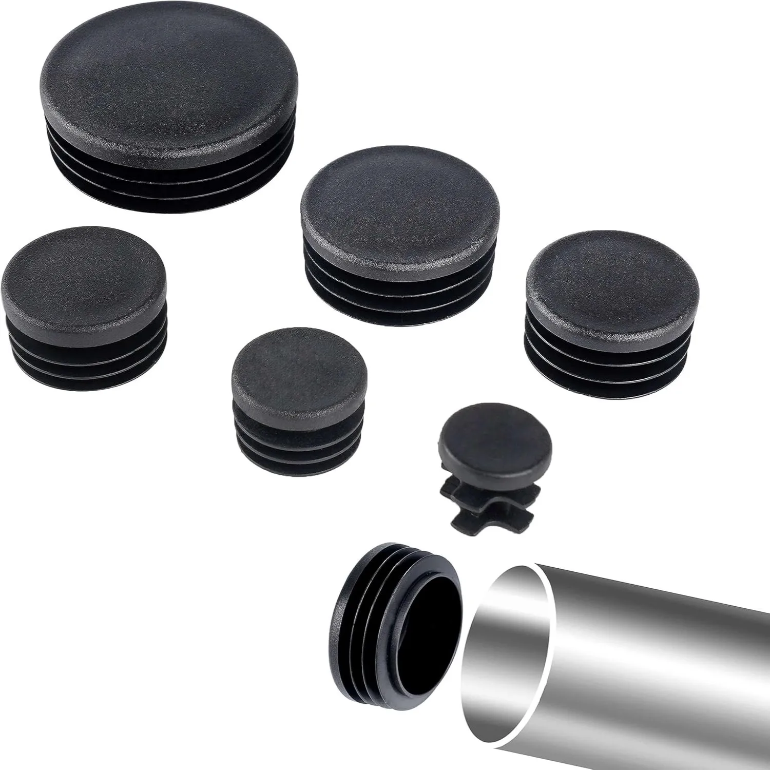Plastic Pipe Clip - Bouchon de tuyau rond en plastique