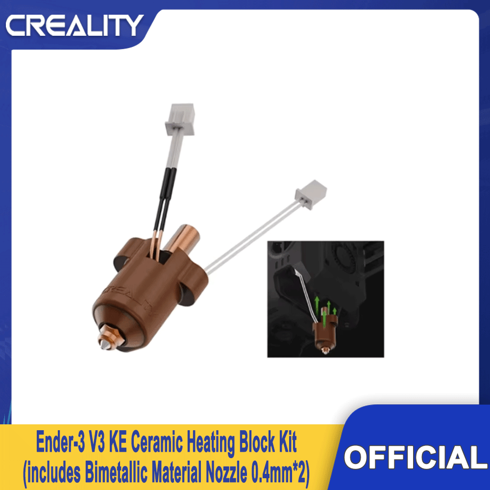 Creality Printer Ender 3 V3 - Kit de bloc chauffant en céramique