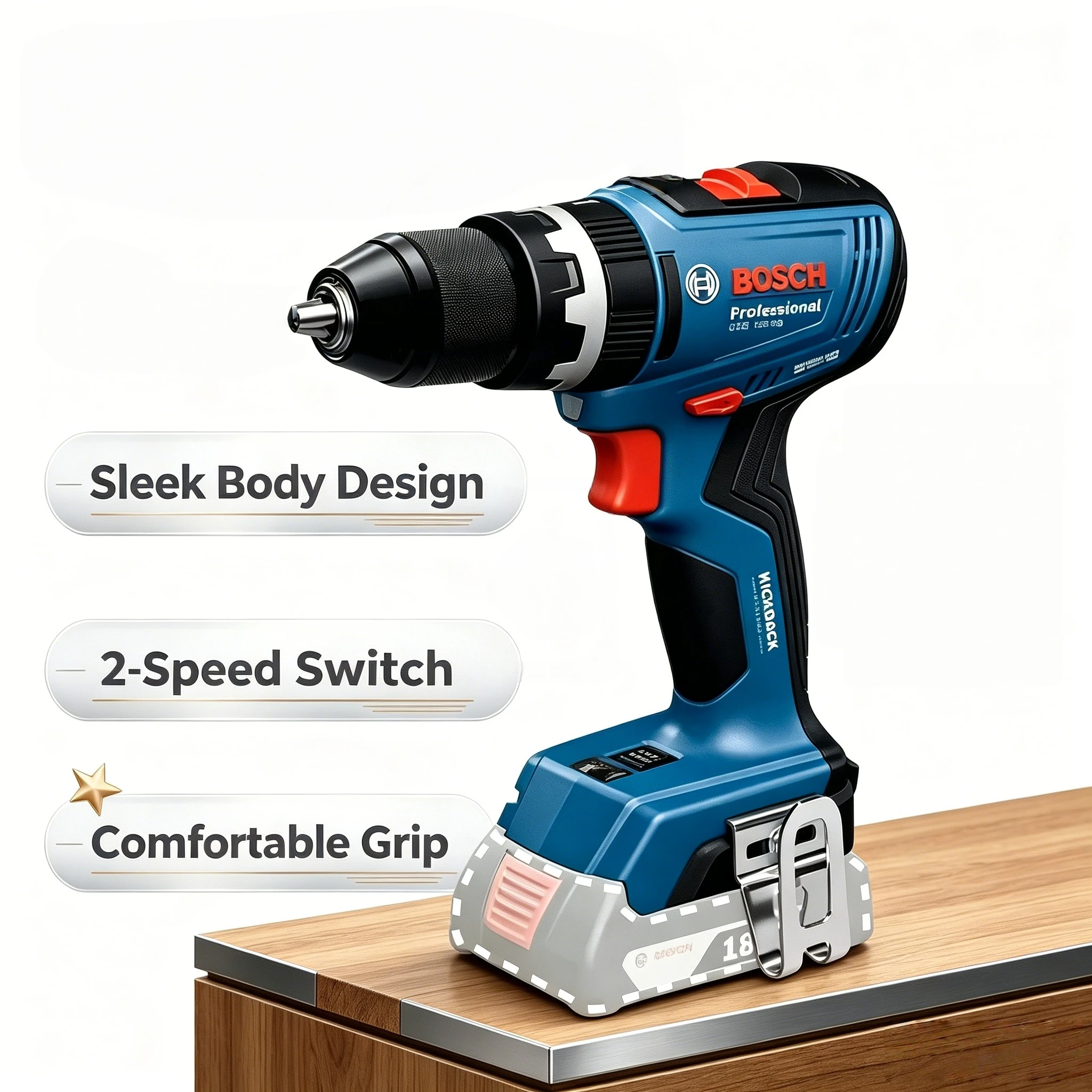 Bosch Drill Gsb 18V - Perceuses compactes Bosch GSR 18V-65, GSB